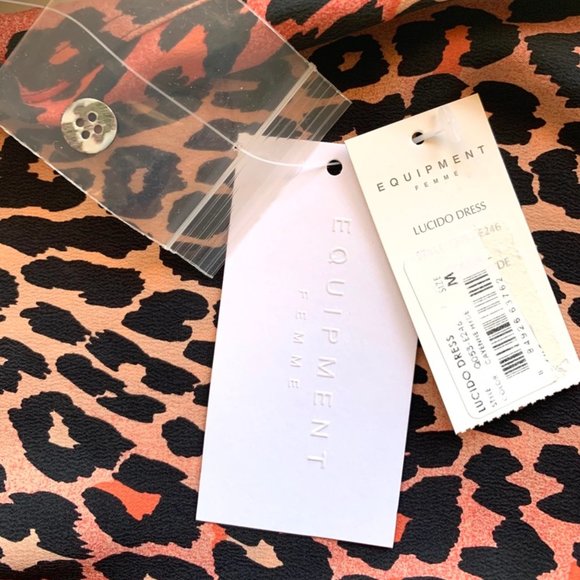 Equipment Lucido Silk Dress in Cayenne Hyde - Picture 5 of 8